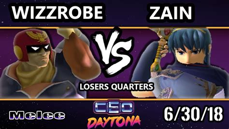 Ceo Ssbm Pg Zain Marth Vs Wizzrobe Captain Falcon Smash