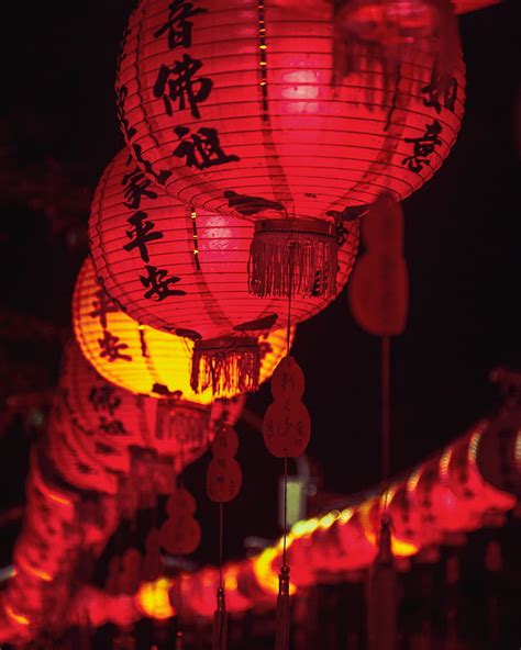 Royalty Free Photo Photo Of Chinese Lanterns During Nighttime Pickpik