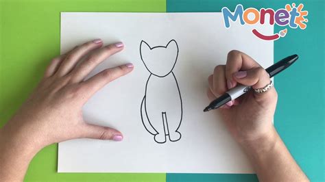 Como Dibujar Un Gato Facil Y Bonito Paso A Paso