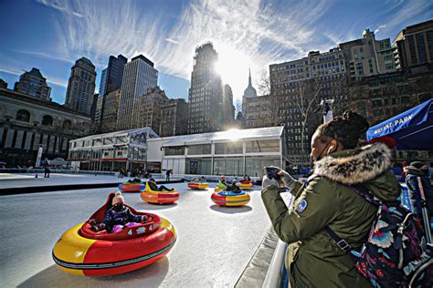 Bumper cars on ice are back at Bryant Park | amNewYork