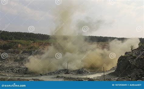 Explosion Rocks In A Quarry Mining Stock Video Video Of Dynamite