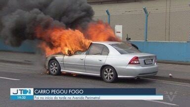 Jornal Tribuna Edi O Carro Pega Fogo Em Avenida De Santos Globoplay