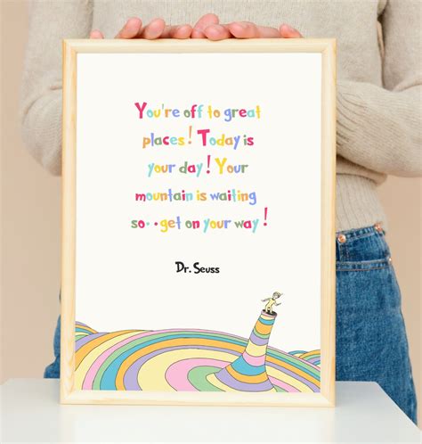 Dr. Seuss, Childrens Books, Dr. Seuss Quotes, Typography, Wall Art ...