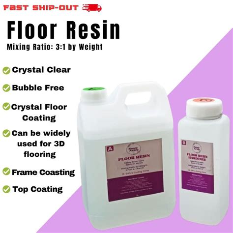 Fancyartsy 31 Ratio Crystal Clear Floor Resin Self Leveling Floor