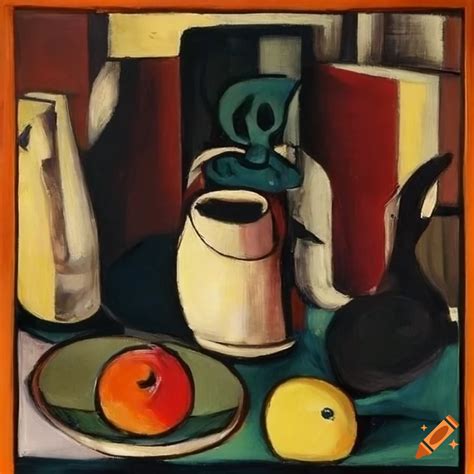 Still Life Painting By Braque And Max Beckmann On Craiyon