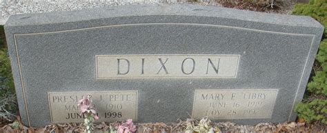 Mary Elizabeth Libby” Dunn Dixon 1919 1992 Mémorial Find A Grave