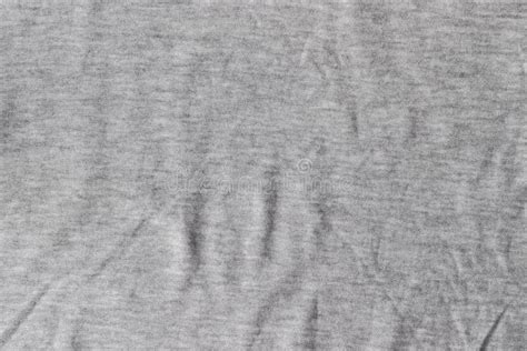 Cotton Jersey Fabric Texture Crumpled Gray Textile Background Stock