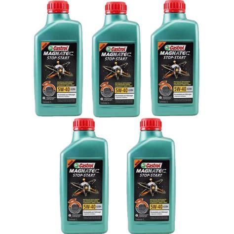 Kit 5 Oleo Castrol Magnatec 5w40 A3 B4 502 00 Escorrega o Preço