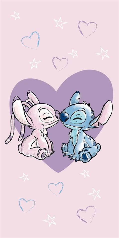 Lilo and Stitch "love" beach towel | Jerry Fabrics