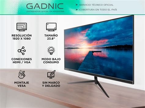 Monitor Led Gadnic Pulgadas Alta Resoluci N Ips Full Hd Gadnic