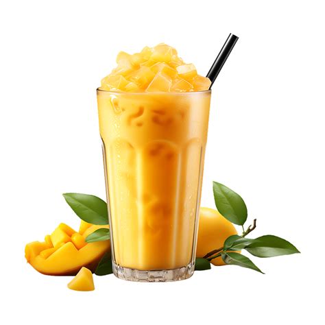 Iced Mango Milkshake Juice Drink Perfect For Drink Catalog Ai