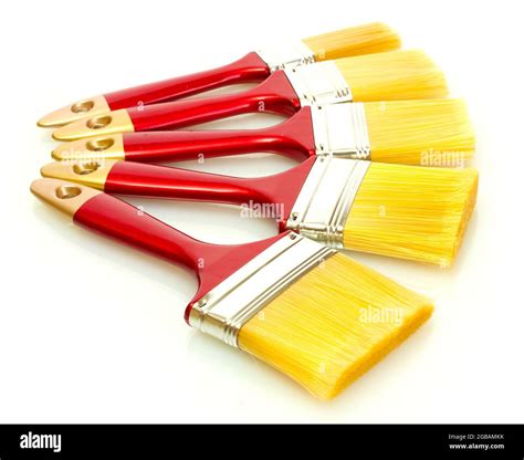 Paint Brushes Isolated On White Stock Photo Alamy