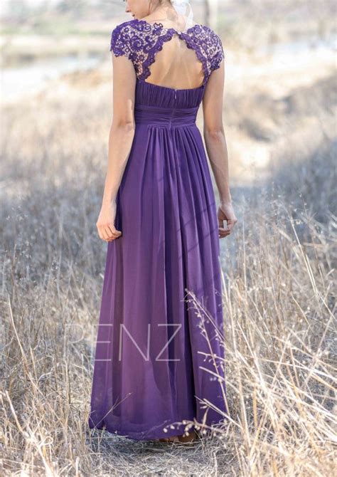 5lace Purple Bridesmaid Dresses Fashion Trend