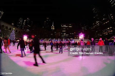 Ice Skating Nyc Bryant Park Photos and Premium High Res Pictures ...