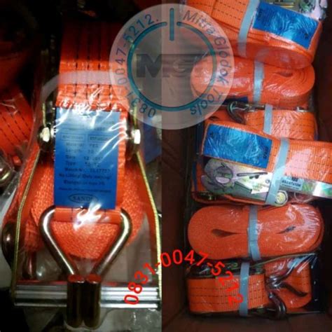 Promo Tali Pengikat Barang Webbing Cargo Ratchet 3 Ton X 10 Meter Merk