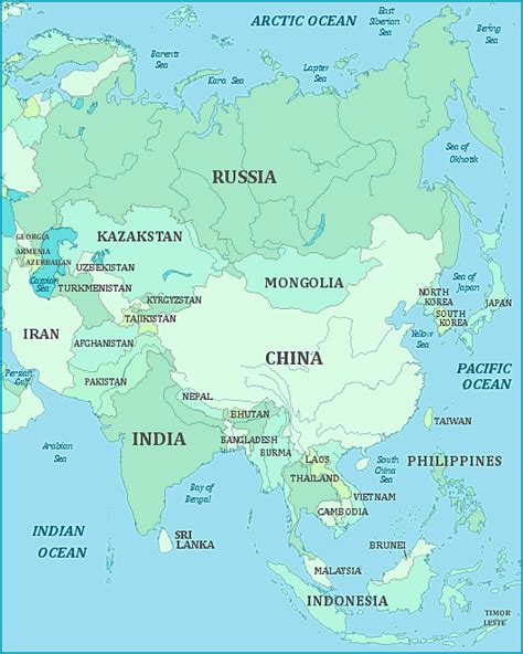 Asia Continent, Countries, Regions, Map, Facts Britannica, 52% OFF