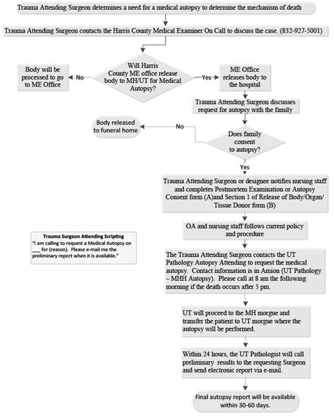 Process for obtaining Medical Autopsy for Trauma Patients Clinical Practice Policy | McGovern ...