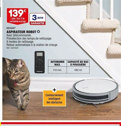 Promo Medion Aspirateur Robot Chez Aldi