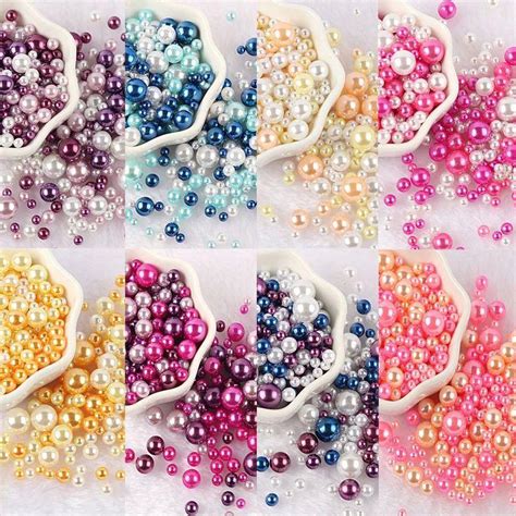 Mm G No Hole Abs Imitation Pearl Bead Round Plastic Ac Taobao