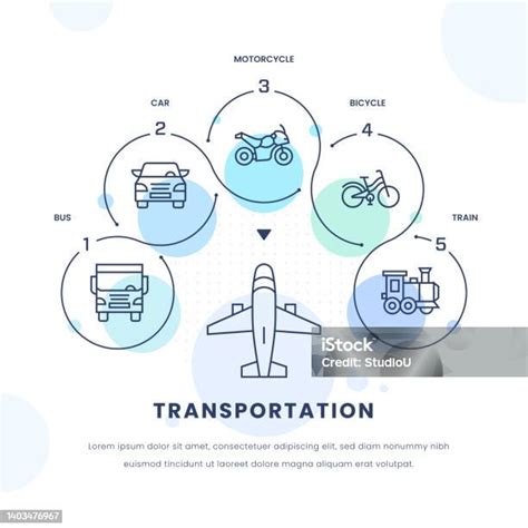 Desain Infografis Transportasi Ilustrasi Stok Unduh Gambar Sekarang