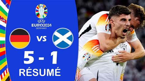 Allemagne Contre Ecosse R Sum Uefa Euro Youtube