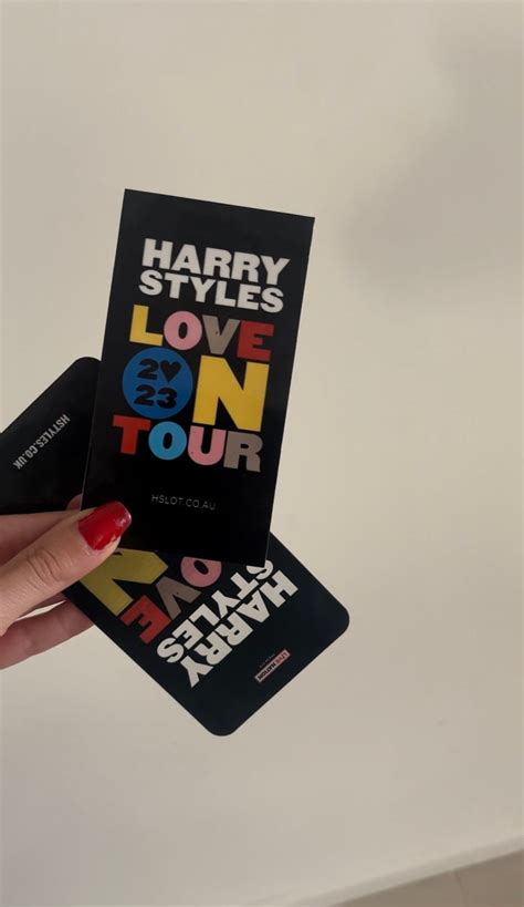 Auslot Hslot Harry Styles Personalised Collector Ticket Souvenir Etsy Australia