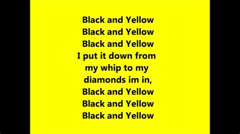 Wiz Kalifa Black And Yellow Lyrics Youtube