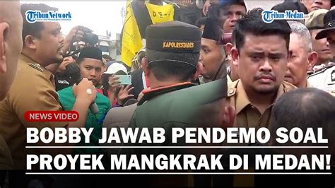 Bobby Nasution Tegas Jawab Pendemo Yang Kritik Soal Lampu Pocong Dan Proyek Mangkrak Di Kota