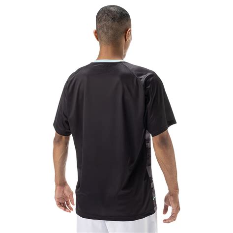 Tee Shirt Yonex Team Ym Ex Homme Noir Sports Raquettes