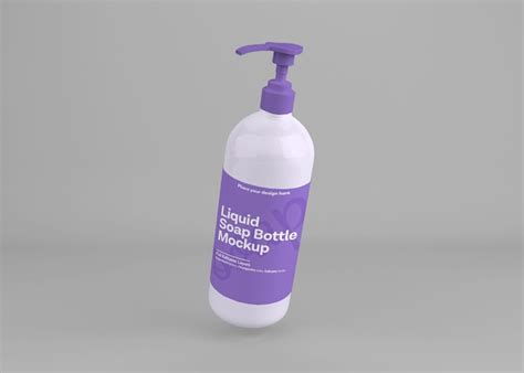 Premium PSD Realistic Soap Bottle Hand Sanitizer Mockup