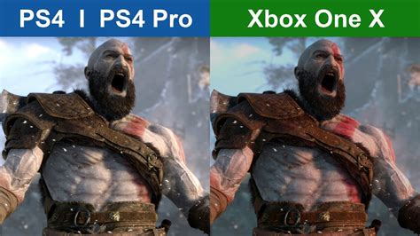 God Of War Ps Vs Xbox One X Graphics Comparison Youtube