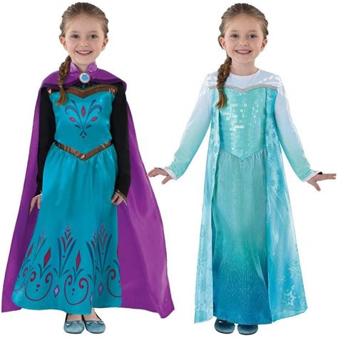 Frozen Elsa Dress Up Costume With Cosplay Accessories Crown 50 Off