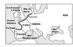 O Mapa A Seguir Mostra A Europa Ocidental Nos Anos Iniciais Do S Culo