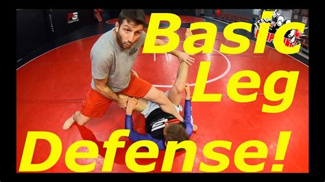 Defense For A Basic Leg Lock While Standing Youtube