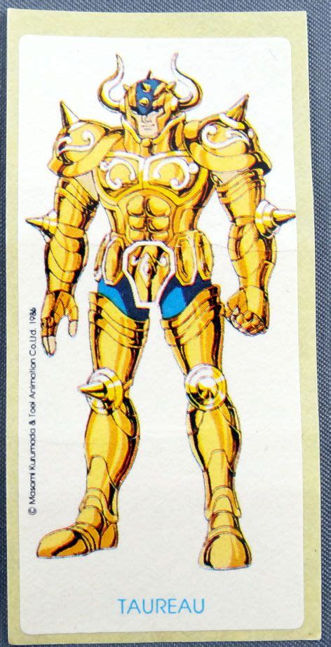 Saint Seiya Les Chevaliers Du Zodiaque Sticker De Chewing Gum May