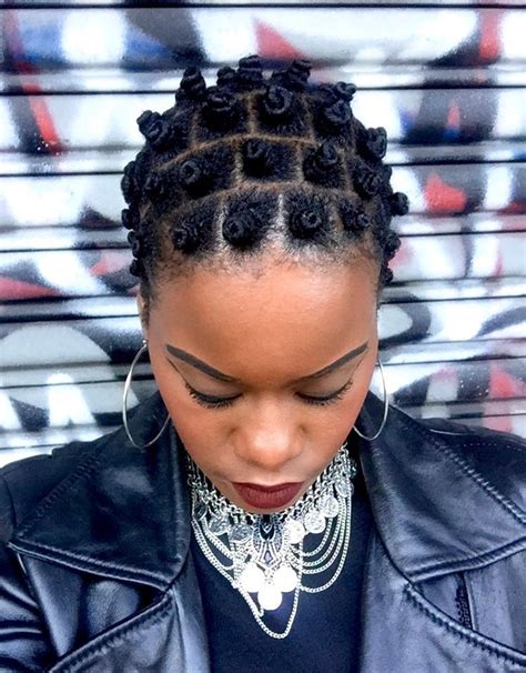 Bantu Knots Is The Perfect Protective Style And They Look So Cute The Glamorous Gleam Bantu