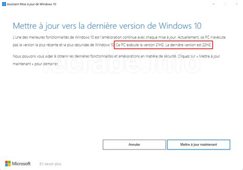 Comment téléchargez et installez Windows 10 22H2