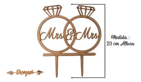 Cake Topper Boda Novios Altura Total Cm Mdf Mm Pzas En Venta En