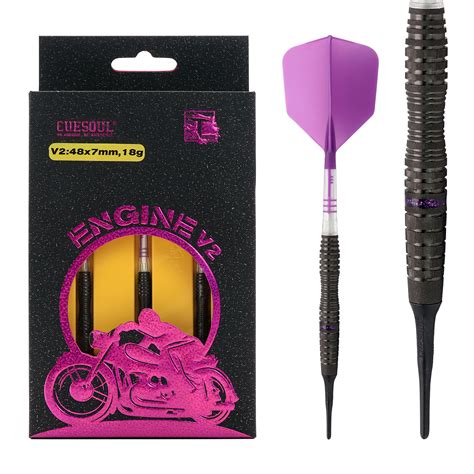 CUESOUL ENGINE V1 V6 18 19 20 21g Soft Tip 90 Tungsten Dart Set With