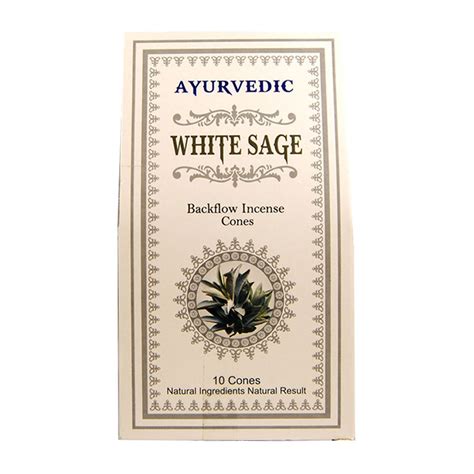 Encens cônes à reflux Sauge Blanche Ayurvedic Indian Shop