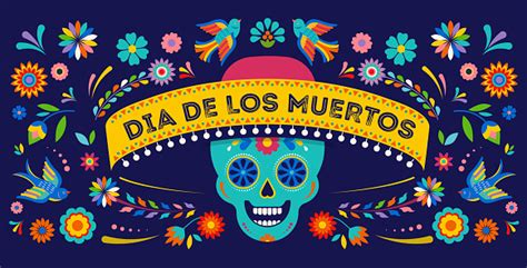 Ilustración De Día De Muertos Dia De Los Muertos Fondo Banner Y Tarjeta