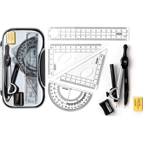 Kit Geometrie Compass Outil De Dessin D Tudiant Multifonctionnel