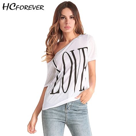 3xl 4xl 5xl Plus Size Women T Shirt 2018 Summer White Off Shoulder Casual Top Love Letter Sexy