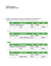 Sophia Accounting Unit Challenge Part Docx Sophia Accounting