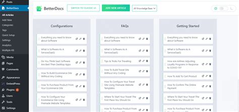 How To Manage Multiple Knowledge Base With Betterdocs Betterdocs