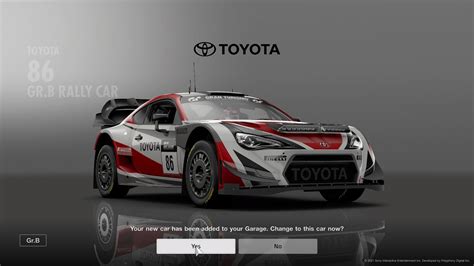 Gran TurismoSPORT Toyota 86 Gr B Rally Car Test Race YouTube