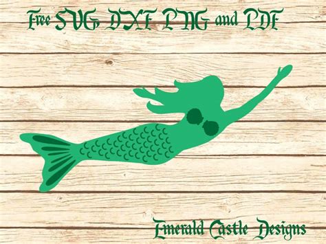 Mermaid Cut Out Free Download Emerald Castle Designs