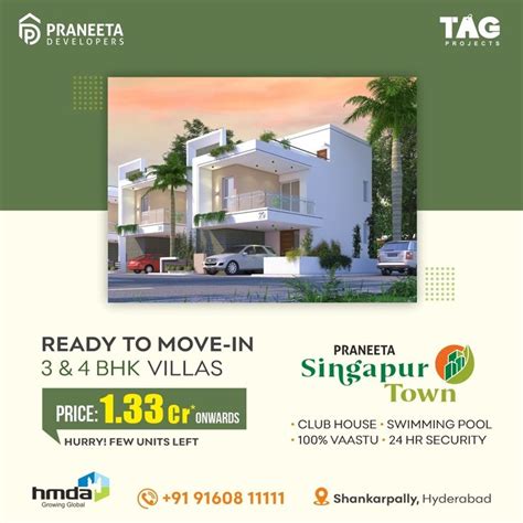 Ready To Move Villas In Shankarpally Real Estate Marketing Design