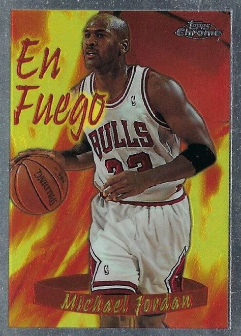 Michael Jordan Topps Chrome Season S Best En Fuego Price