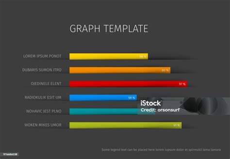 Vector Column Horizontal Graph Template Stock Illustration - Download ...